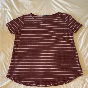 Pink Clover Women’s Daisee Button Back Detail Striped Knot Tee